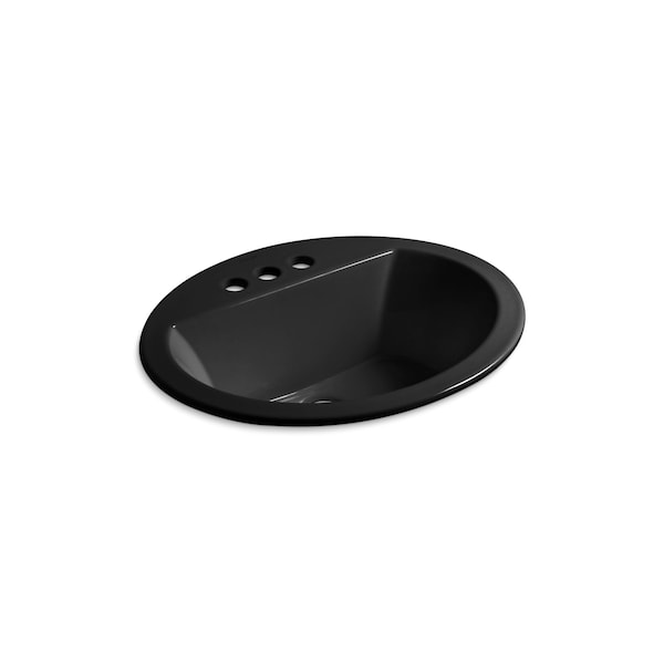 Kohler Bryant Oval Drop-In Bathroom Sink With 4" Centerset Faucet Holes 2699-4-7 - main
